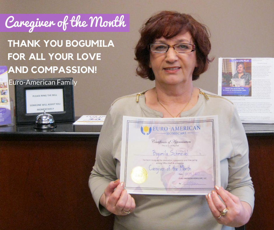 Caregiver of the Month 17-years with Euro-American Family | Homecare4U
