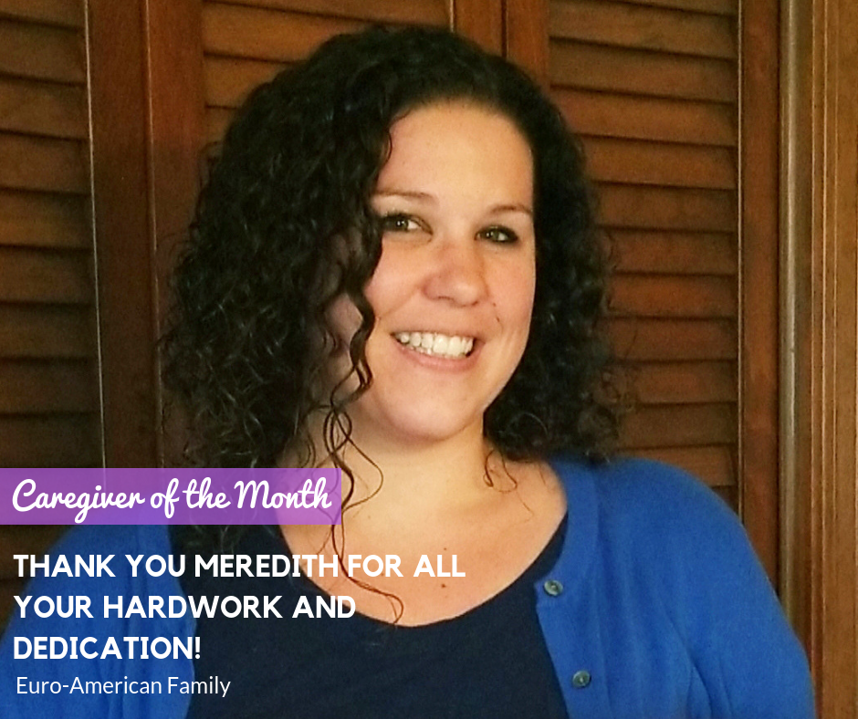 Meredith Ames December's Caregiver of the Month | Euro-American Connections & Homecare