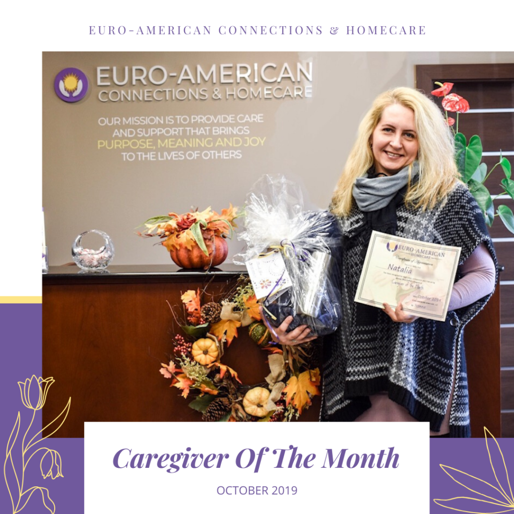 Caregiver of The Month : October - Nataliya | Euro-American Connections & Homecare