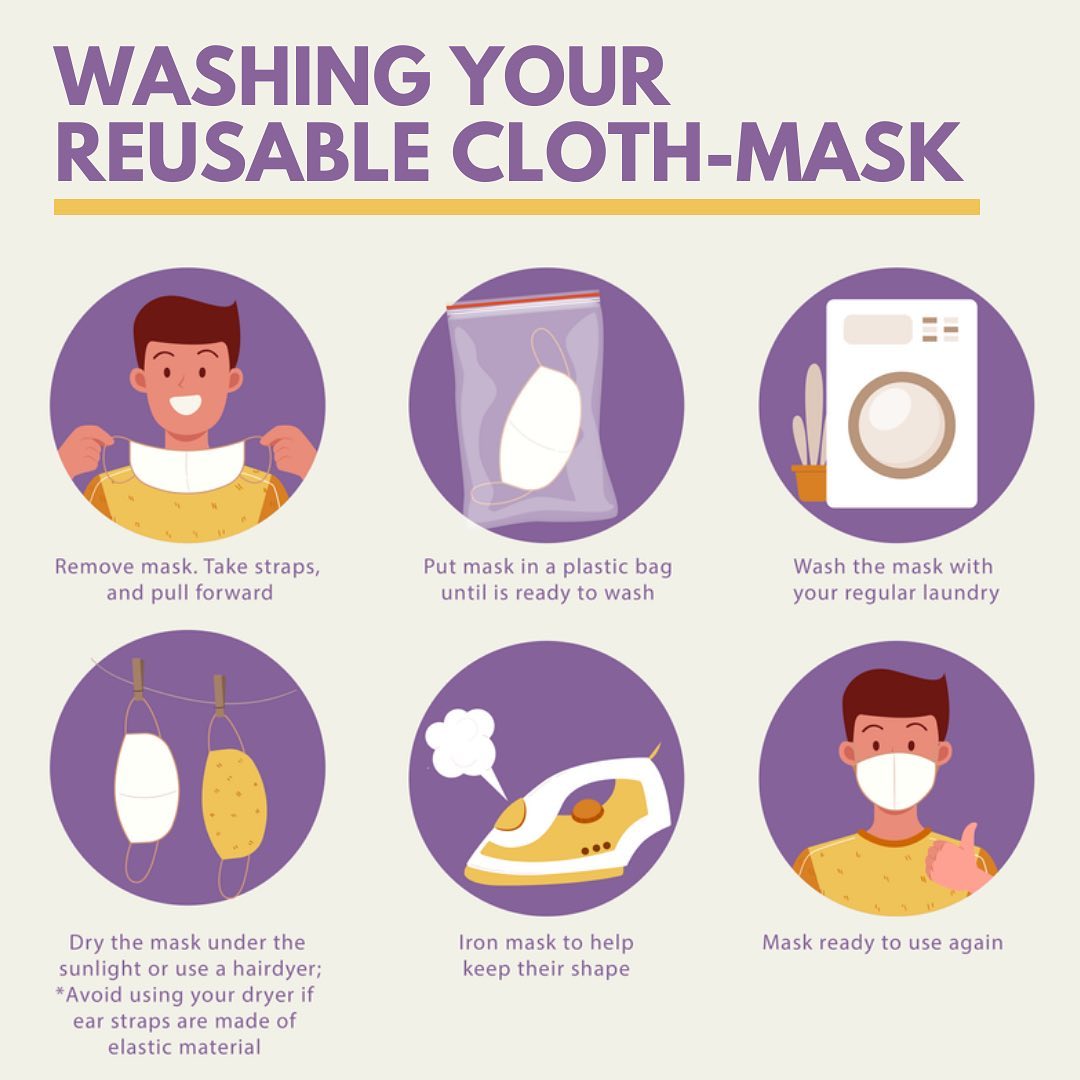 washing your reusable cloth mask