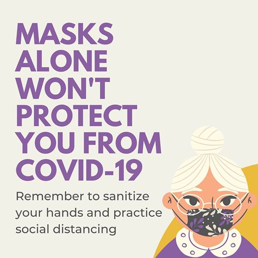 masks alone won't protect you from covid19