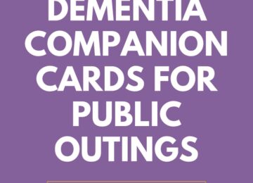 Dementia Companion Cards for public outings